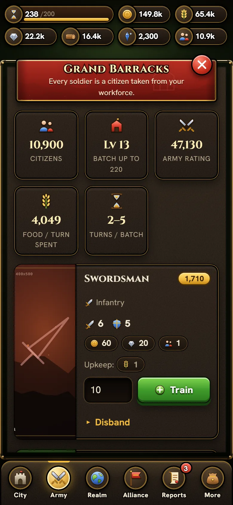 Train your army